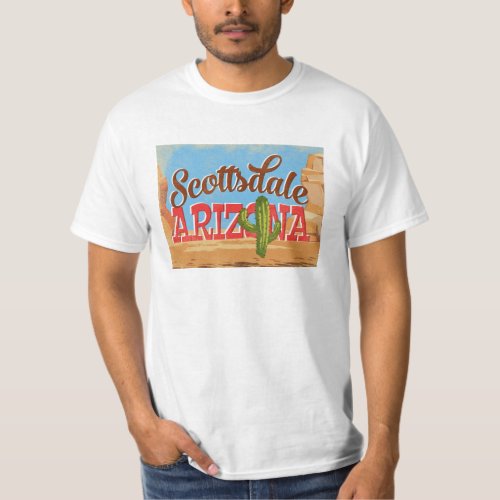 Scottsdale Arizona Vintage Travel T_Shirt