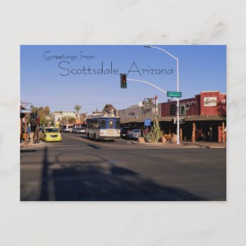 Scottsdale Arizona's Main Street Shops Postcard by photog4Jesus at Zazzle
