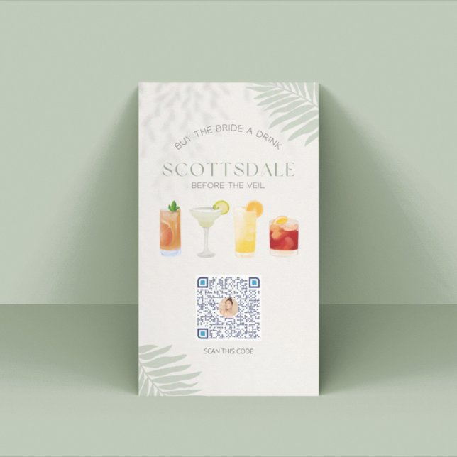 Scottsdale Bachelorette Party Venmo QR Code Card (Creator Uploaded)