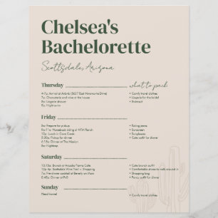 Scottsdale Bachelorette Weekend Itinerary