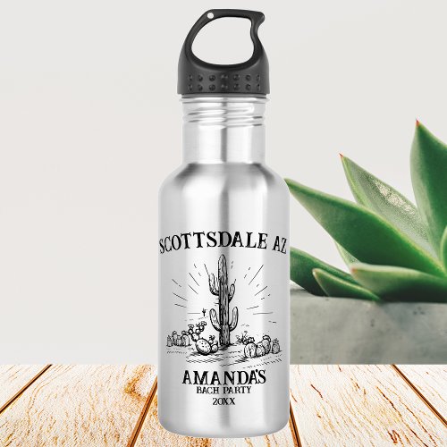 Scottsdale Before the Veil Bachelorette Customized Stainless Steel Water Bottle