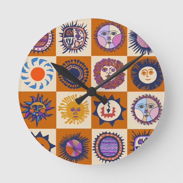 Scottsdale Del Sol Round Clock (Front)