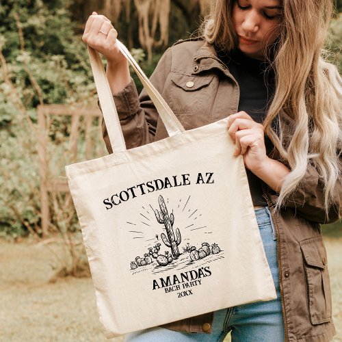 Scottsdale Desert Bachelorette Weekend Girls Trip Tote Bag