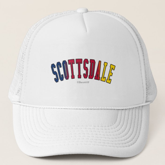 Scottsdale in Arizona State Flag Colors Trucker Hat