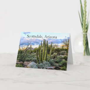Scottsdale Succulent Sunset Card