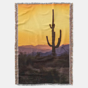 Scottsdale sunset before the storm throw blanket