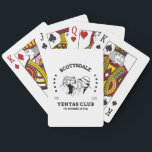 Scottsdale Yentas Club Funny Jewish Yiddish Poker Cards<br><div class="desc">Scottsdale Yentas Club Funny Jewish Yiddish Notebook Scottsdale Yentas Club The Schmooze Is Real is a funny design for the Jewish gossip, social butterfly or chatterbox who lives in Southwest desert town of Scottsdale, Arizona and likes to schmooze. A great gift for bubbe, Jewish Mother or yourself for Hanukkah, Chanukkah,...</div>