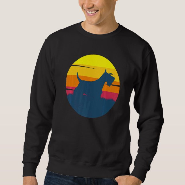 Scotty Dog Aberdeen Terrier Retro  24 Sweatshirt (Front)