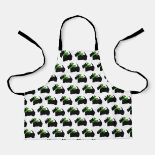 Scotty Dog and Tartan Merry Christmas Apron