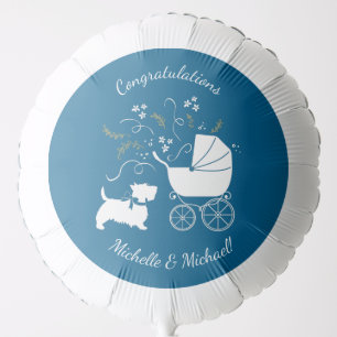 Scotty dog Baby Shower Balloon