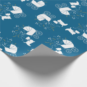 Scotty dog Baby Shower Wrapping Paper