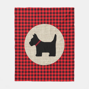 Scotty Dog Fleece Blanket