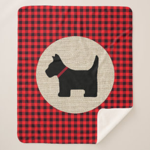 Scotty Dog Sherpa Blanket