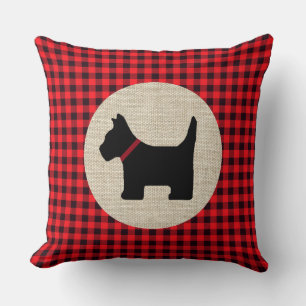 Scotty Dog Throw Pillow