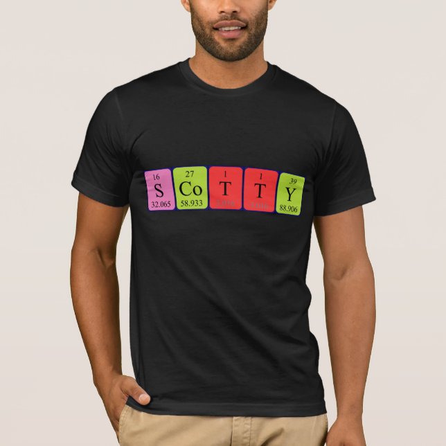 Scotty periodic table name shirt (Front)