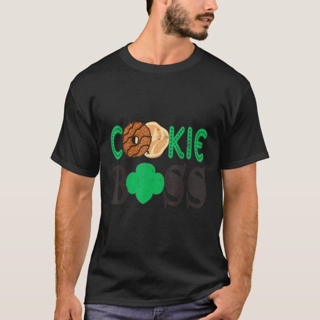 Scou  Cookie Boss Girl Troop Leader Family Matchin T-Shirt (Front)