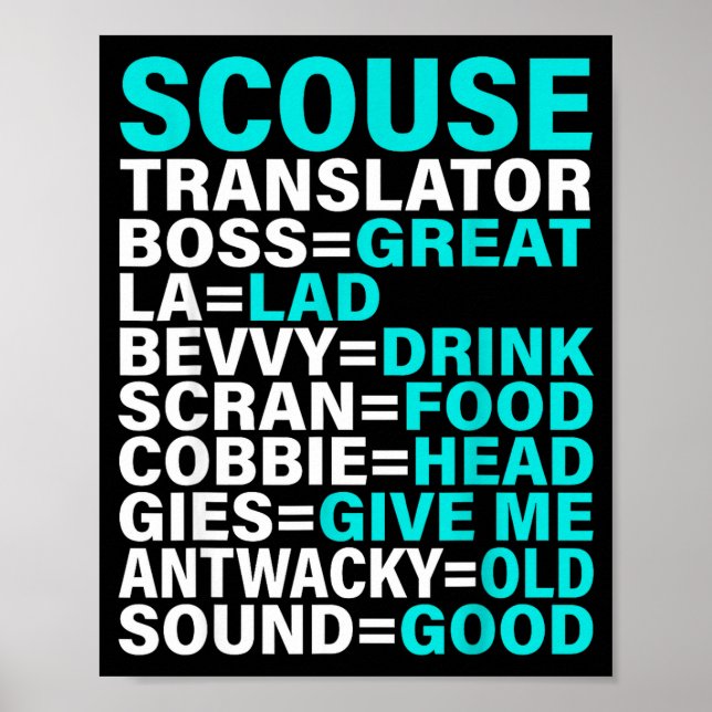 Scouse Accent Translator Funny Liverol  Poster (Front)