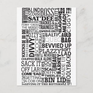 Scouse Words & Phrases Postcard
