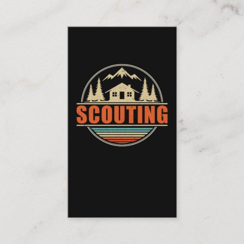 Scout Adventure Nature Lover Forest Camper Business Card