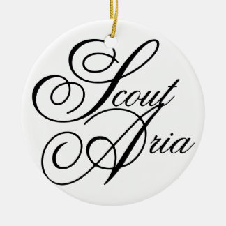 Scout Aria Ceramic Ornament