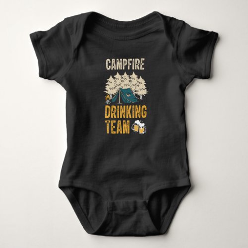 Scout Beer Drinking Fun Camping Party Joke Baby Bodysuit