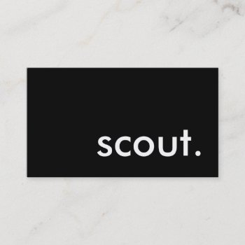 Scout. Business Card by asyrum at Zazzle