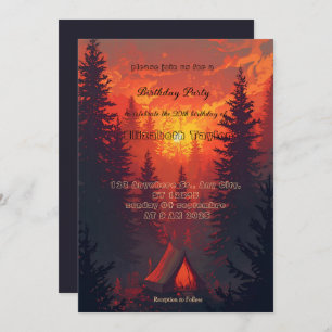 scout comping party invitations