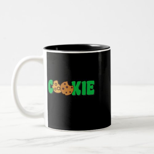 Scout Cookie Crew selling Cookie Girl Leader Scout Two_Tone Coffee Mug