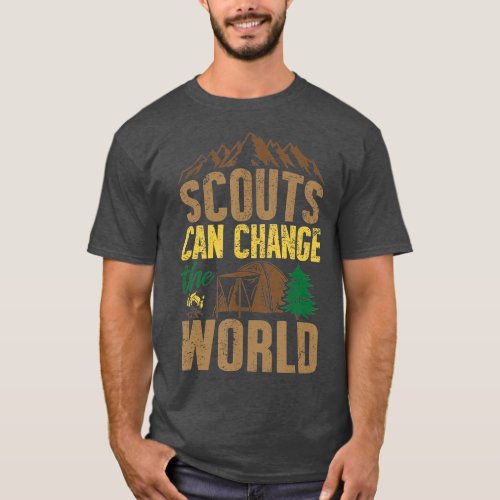 Scout  Cub Scouting Dad Troop Leader Camp Boy T_Shirt