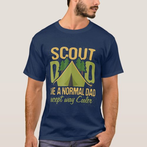 Scout Dad  Cub Leader Boy Camping Scouting Troop T_Shirt