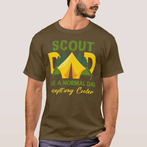 Scout Dad Cub Leader Boy Camping Scouting Troop  T_Shirt