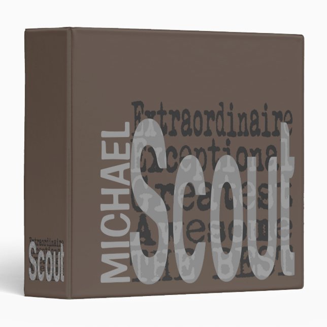 Scout Extraordinaire CUSTOM 3 Ring Binder (Front/Spine)