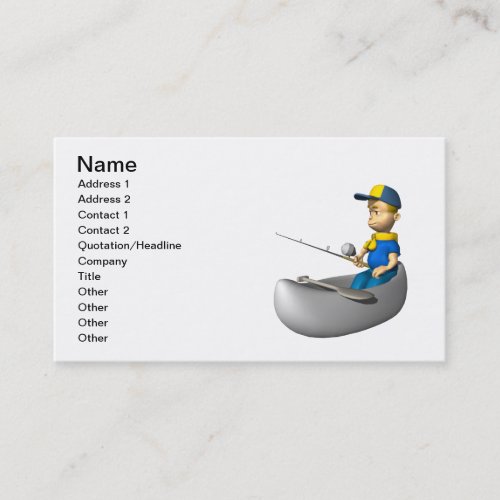 Scout Fishing Business Card