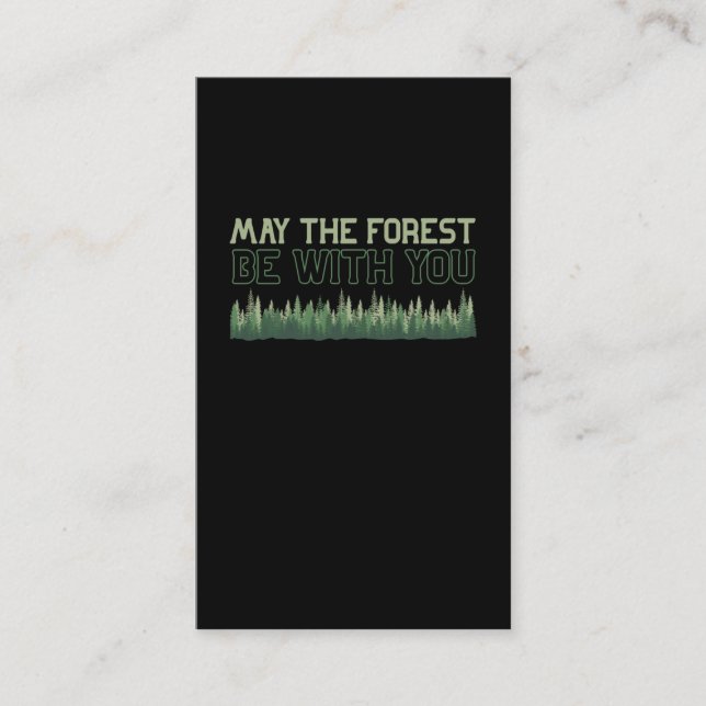 Scout Forest Joke Hiking and Camping Humor Business Card (Front)