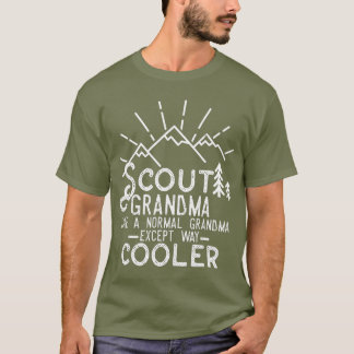 Scout Grandma Cub Leader Boy Camping Hiking T-Shirt