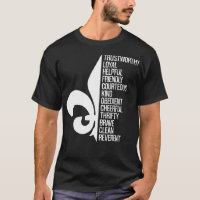 Scout Law Scouting Traits Funny Boy Summer Vacatio