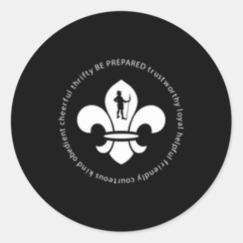 Scout Laws Emblem For Scouts For And Classic Round Sticker