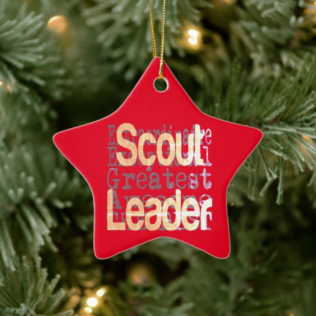 Scout Leader Extraordinaire Ceramic Ornament (Tree)