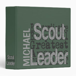 Scout Leader Extraordinaire CUSTOM 3 Ring Binder