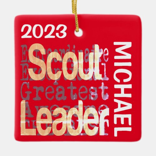 Scout Leader Extraordinaire CUSTOM Ceramic Ornament