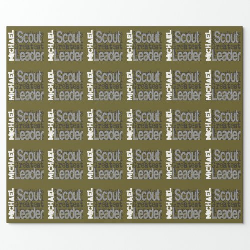 Scout Leader Extraordinaire CUSTOM Wrapping Paper