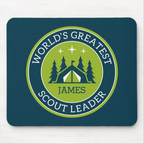 Scout Leader Personalised Mouse Pad