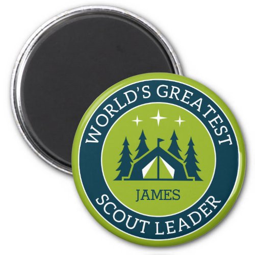 Scout Leader Personalized Magnet