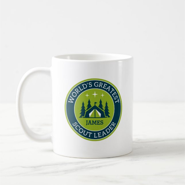 Scout Leader Personalized Mug (Left)