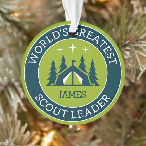 Scout Leader Personalized Ornament