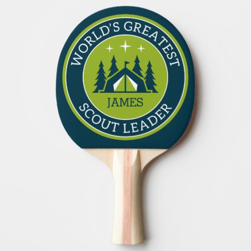 Scout Leader Personalized Ping Pong Paddle