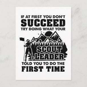 Scout Leader Postcard