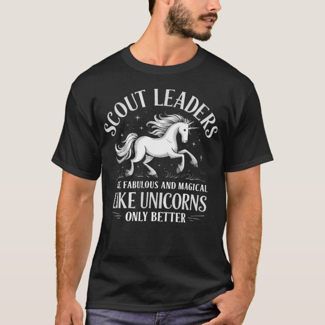 Scout Leader Scouting Campfire Camping T-Shirt (Front)