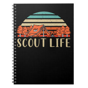 Scout Life Campfire Adventure Nature Lover Camper Notebook