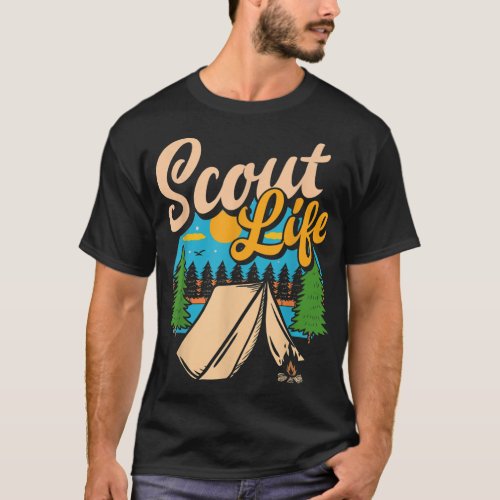 Scout Life Funny Scouting Lovers Camping Boys Girl T_Shirt